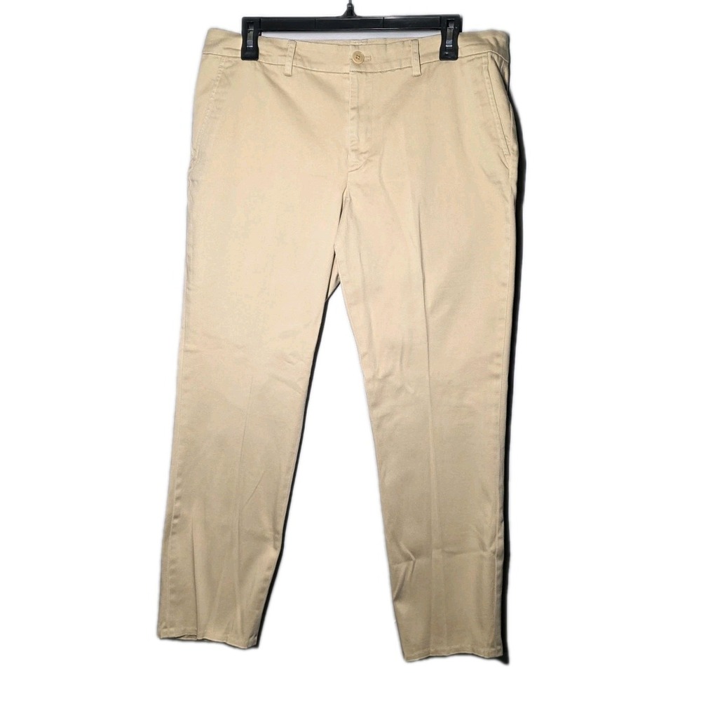 Lauren Ralph Lauren Pants Womens 12 Dress Business Stretch Flex Flat Front Beige